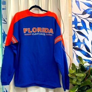 Men’s Vintage Champs University Of Florida Stripe Crewneck Sweatshirt Size L